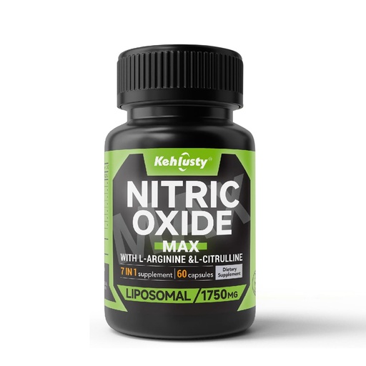 [BRSRGA33B4CB4DLZ] Nitric Oxide Booster, 7-in-1 Formula with L-Citrulline 1000mg, L-Arginine AAKG 500mg&Beet Root 20:1 Extract | 60 Capsules, 30 Servings | Supports Blood Flow, Daily Pump&Energy for Men&Women