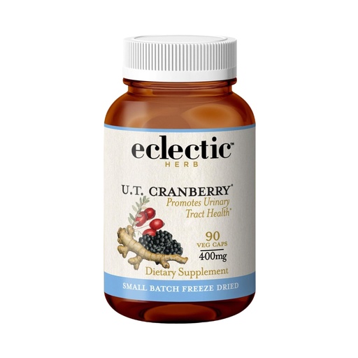 [BRSWIYADOMORYAI5] Eclectic Herb - U.T. Cranberry Capsules | Urinary Tract Support | Cranberry Supplement for Urinary Tract Health | Organic, Non-GMO, Vegan (90 CT | 400 mg)