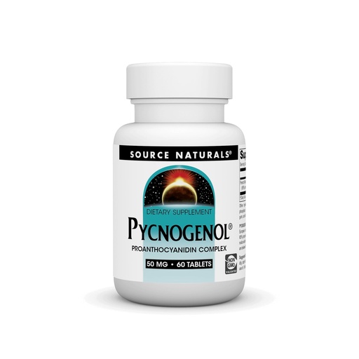 [BRSWIYQMCJ5QAGTA] Source Naturals Pycnogenol 50 mg Proanthocyanidin Complex - 60 Tablets