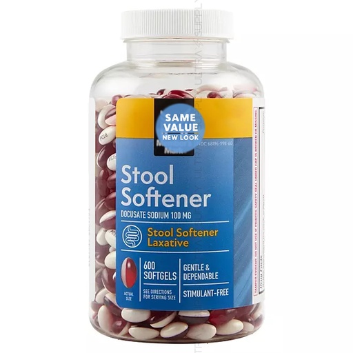 [BRSREFD5OENAGFLP] Members Mark Stool Softener Softgels 100 mg (600 Count.) Gentle, Stimulant-Free Digestive Comfort Support Easy-to-Swallow