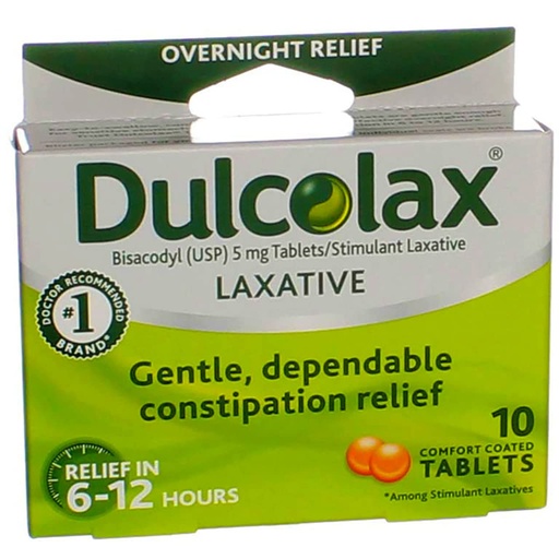 [BRSWKH32CQIR6F3I] Dulcolax Laxative Tablets, 10 Count pack of 4