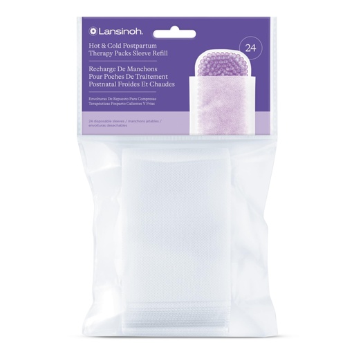 [BRSW2EAOABYRUCD5] Lansinoh Hot & Cold Postpartum Therapy Packs Disposable Sleeve Refill, 24 Count