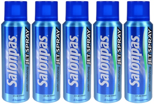 [BRSWKGYIBIFA4FDI] Salonpas Pain Relief Jet Spray 4 Oz., Pack of 5