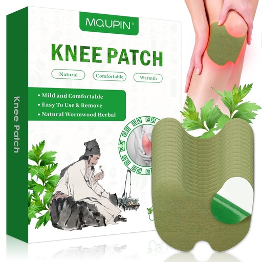 [BRSREZQHPIPBOH3J] 42Pcs Knee Patches，Warming Herbal Patches Wormwood Extract Sticker Heat Patches for Knee, Back, Neck, Shoulder