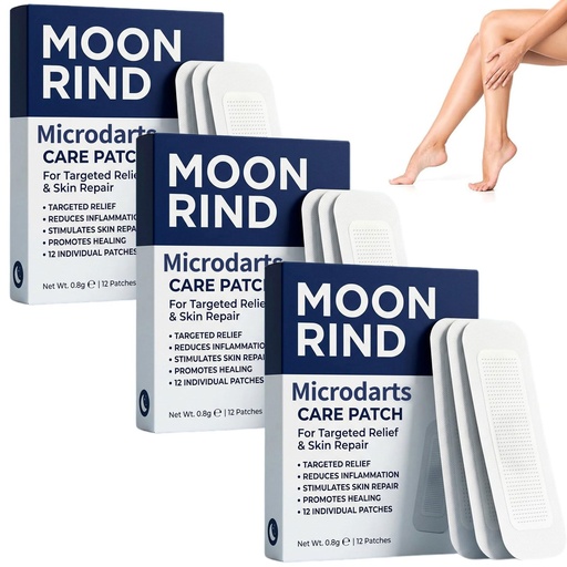 [BRSRGCQ6BAGWACDU] Moon Rind VeinTarget Microdarts Patch - Improves Blood Circulation, 2026 New Varicose Veins Treatment for Legs, Moon Rind Vein Patches, Natural Varicose Vein Patches for Legs - All Skin Types (3 box)