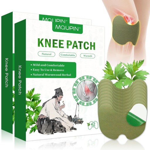 [BRSREEILDMBGMAD3] 84Pcs Knee Patches, Warming Herbal Patches Wormwood Extract Sticker Heat Patches for Knee, Back, Neck, Shoulder