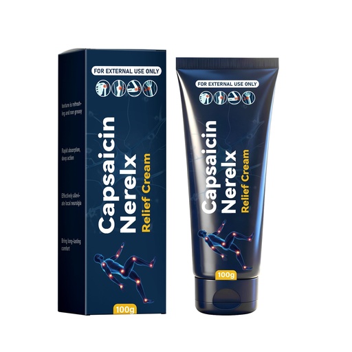 [BRSRGGQHBAFBSAY6] Capsaicin Nerex Relief Cream with Arnica, Menthol, MSM and Glucosamine for Body Joint Areas, Feet, Hands, Legs, Muscles, Joints, and Waist, 100g (1PACKS)