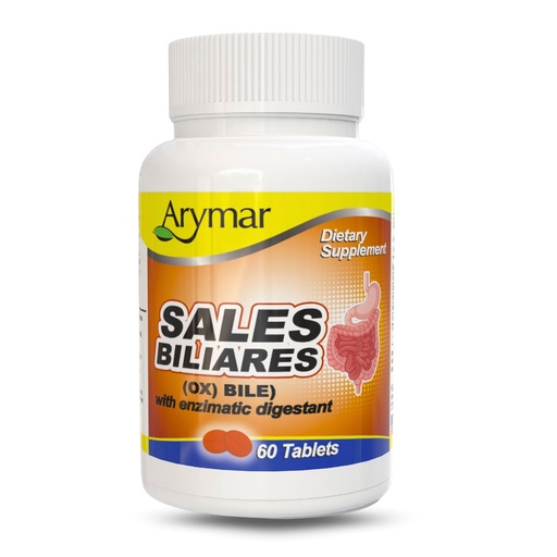 [BRSROC34BYJQ2A3X] Arymar Sales Biliares Ox Bile with Digestive Enyzmes 60 Tabs