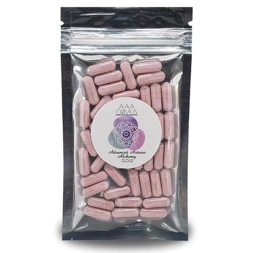 [BRSWY233CIMRE2QU] ORMUS Gold - Colloidal Gold Capsules Vegan - Monoatomic Gold Ormus - The Philosopher's Stone - 45 Count Bag