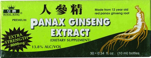 [BRSWIYD2AINQ2YDY] GINSENG PRODUCTS Panax Ginseng Alcohol Free 10 Vial, 0.02 Pound