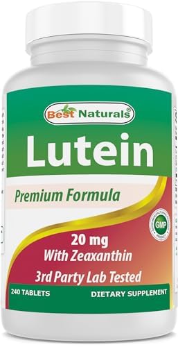 [BRSRAYYFBAHAEYLK] Best Naturals Lutein 20 mg with Zeaxanthin- 240 Tablets