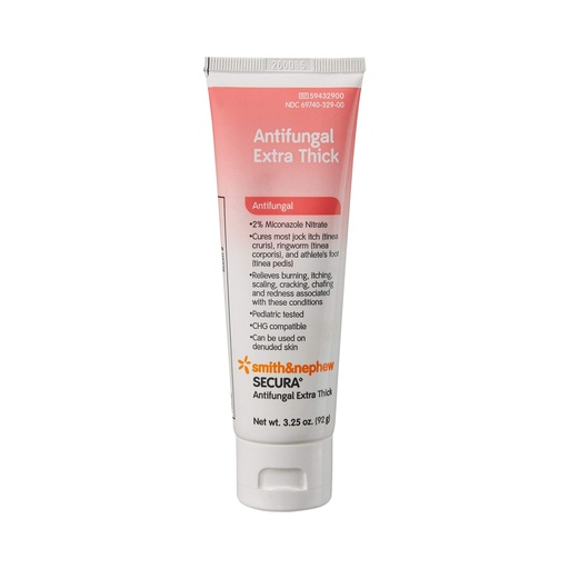 [BRSWIYQFAYAQ2FTY] Smith & Nephew Secura 2% Miconazole Nitrate Cream Antifungal 3-1/4 oz. Tube