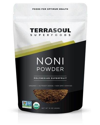[BRSWGYYKCUHBY3A7] Terrasoul Superfoods Organic Noni Fruit Powder - 16 Ounces