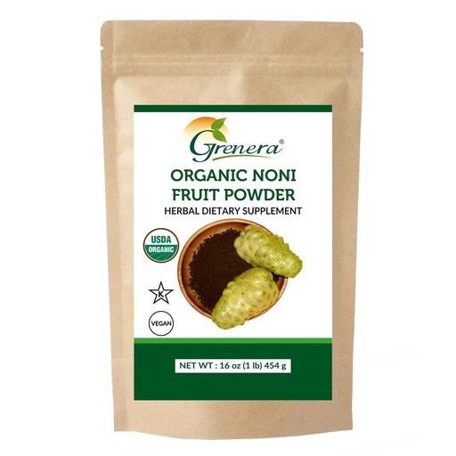 [BRSWYBI3DECRQFIV] Grenera Organic Noni Fruit Powder, 1 lb (454 g) – Organic, Non – GMO, Gluten Free