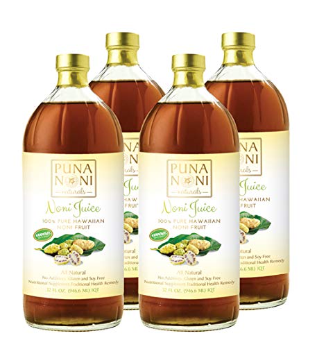 [BRSWYFALB57Q4CQV] Puna Noni Naturals - 100% Pure Hawaiian Noni Juice 32oz (4pk)
