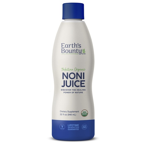 [BRSWIY32BECQI2TE] Earth's Bounty Tahitian Organic Noni Juice - 32 fl.oz - 100% Pure, Natural Immune & Joint Support - Organic, Kosher Noni Juice - No Additives