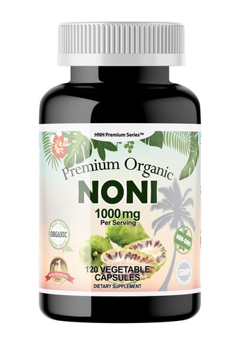 [BRSRMAQ2AADRAYLP] Dr.K&C HNHusa Premium Organic Noni 1000 mg 120 Veggie Capsules Pure Antioxidants Overall Health Support Immune System Morinda Citrifolia Extract Vegan Non GMO No Filler Supplements Noni 1pk