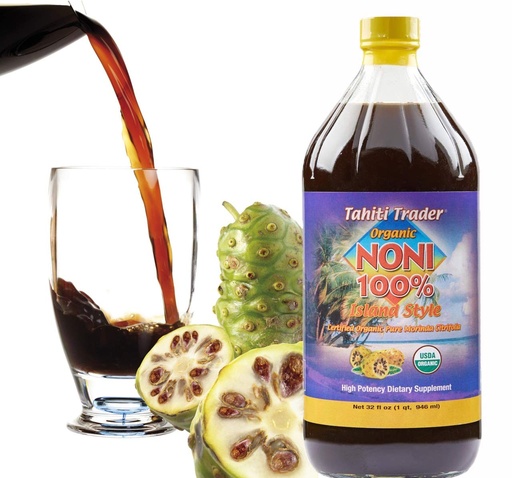 [BRSWIY36CIBG2GDO] Tahiti Trader Island Style High Potency Noni Juice - Pure Noni Fruit Juice Fermented to Vinegar - Organic Antioxidant Superfood Supporting Energy & Body Health - (32oz, 1 Pack)