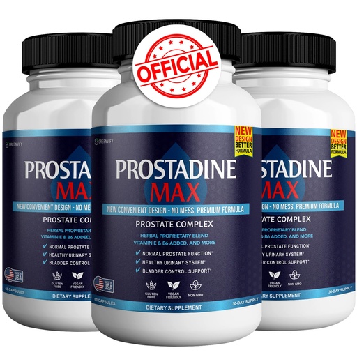 [BRSRAHY3BAFBSAI6] Prostadine Max Prostate Supplements for Men Capsules, Health Supplements - Maximum Strength, All Natural to Support Normal & Healthy Function 180 Capsules (3 Pack)