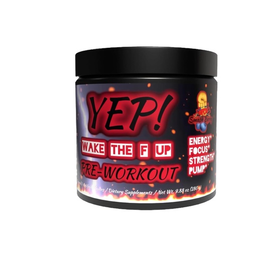 [BRSRAAI6CMNAYYA6] YEP Wake The Faith Up Advanced Pre Workout - Not Your Basic Preworkout with Bonus Ingredients - Customizable Dosing for Your Desired Intensity - Up to 40 Servings (Smash Berry)