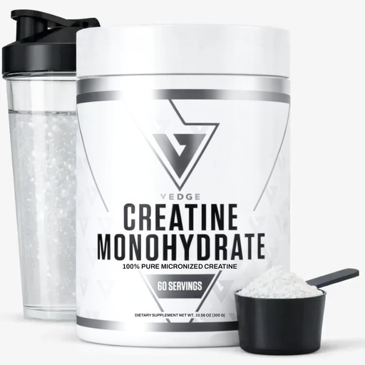 [BRSRGHAHCMPAIELX] VEDGE Vegan Creatine Powder, 5 g Creatine Monohydrate, Micronized Unflavored Creatine Powder, Plant Based Creatine for Women and Men, Gluten Free, Made in USA, 30 Servings