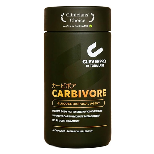 [BRSREYADA4CWA3QZ] CleverPro Carbivore Carbohydrate Disposal Agent (GDA) with Chromium Picolinate & Dihydroberberine (DHB) – Better Than Berberine – 60 Capsules (30 Servings)
