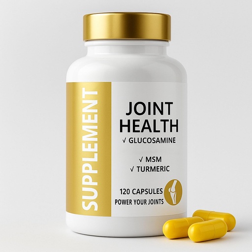 [BRSREGITOJ5QI2DP] Joint Health Supplement with Glucosamine, MSM, Turmeric & Boswellia, Relief Support for Back, Knees, Hands | Women & Men - 120 Capsules