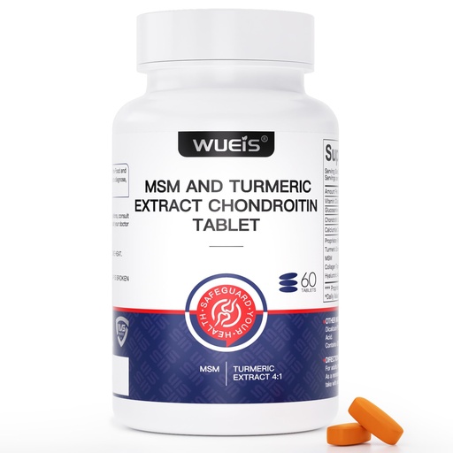 [BRSRGZD4OJ6R42T5] Turmeric Glucosamine MSM Joint Supplement for Men & Women, Plus Vitamin D3, Collagen Type II & Hyaluronic Acid, Supports Joint Comfort, Flexibility & Mobility, 60 Tablets (30-Day Supply)