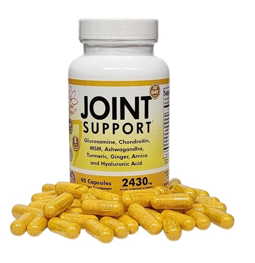 [BRSRE2YRDEAWYGQ6] Joint Support - Glucosamine Chondroitin MSM Hyaluronic Acid Ashwagandha Turmeric Ginger Arnica - 2430mg Joint Support Supplement, Micronized, 90 Capsules.