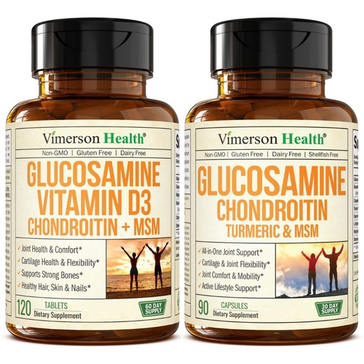 [BRSREEL7DICQADTK] Vimerson Health Glucosamine Chondroitin with Vitamin D & Glucosamine Chondroitin MSM and Turmeric Supplement – Joint Support with Boswellia, Bromelain, MSM