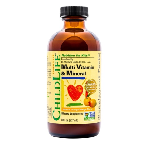[BRSWIYYMOJ5WOE3M] CHILDLIFE ESSENTIALS Kids Multivitamin & Mineral - Kids Vitamins, Liquid Multivitamin for Kids, Toddler Multivitamins, Liquid Vitamins, Baby Multivitamin - Natural Orange & Mango, 8 Fl Oz (Pack of 1)