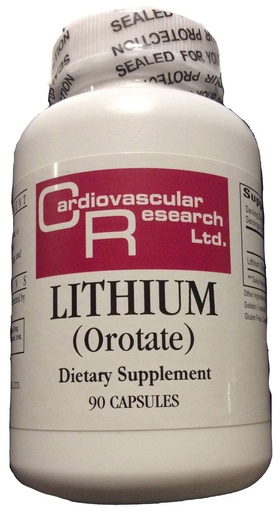 [BRSWYZQQCUCGM3QZ] Cardiovascular Research Lithium Orotate - 90 Capsules
