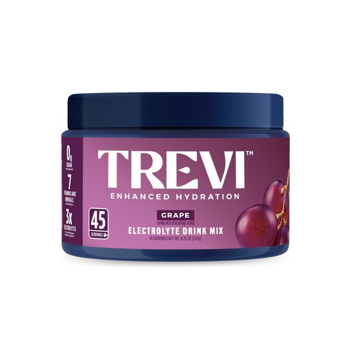 [BRSRGGQ6OEFAK3TZ] TREVI™ Everyday Sugar Free Electrolytes - Essential Drink Mix Hydration Powder Multi Serving Tub - 45 Serving - Grape