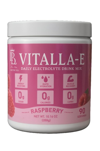 [BRSREFQZAQBWEFDZ] VITALLA-E Replenisher Daily Electrolyte Powder Drink Mix - Sugar Free – Raspberry, 90 Servings – Hydration Powder w/ 6 Key Electrolytes and Trace Minerals – Keto Friendly, Vegan, Non-GMO (CF Ultima)