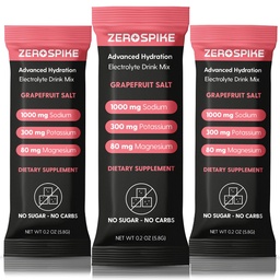 No Sugar Electrolytes Powder Packets | Keto & Fasting Salts Drink Mix | Supplements: The Key Hydration Nutrients Missing from Purified Water | Clean, Grapefruit, Calorie Free | 30 Sticks