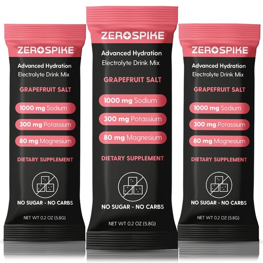 [BRSRAAQYCEARQFDP] No Sugar Electrolytes Powder Packets | Keto & Fasting Salts Drink Mix | Supplements: The Key Hydration Nutrients Missing from Purified Water | Clean, Grapefruit, Calorie Free | 30 Sticks