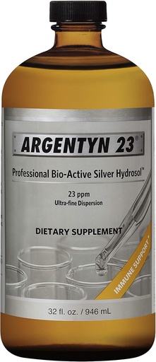 [BRSWIH33OEIB6DI3] Argentyn 23 Silver Hydrosol - 32 oz by Natural Immogenics