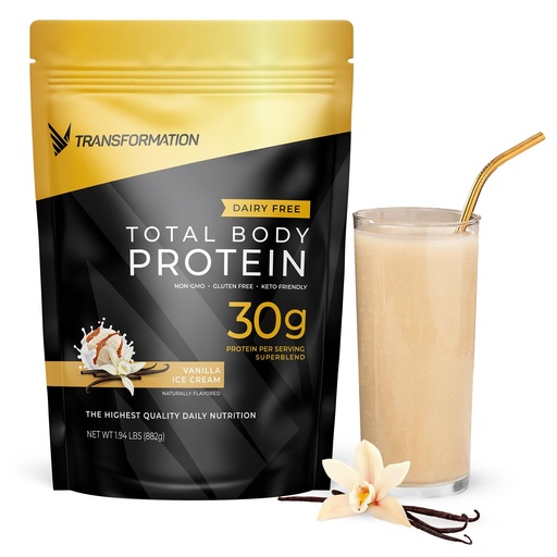 [BRSWGH36CUJRUDTK] Transformation Protein Super Blend | Egg White, Collagen Peptides, and Plant Protein | 15 Billion CFU Probiotics | Digestive Enzymes | MCT Oil | BCAAs | Low Carb Shake for Men & Women | Vanilla