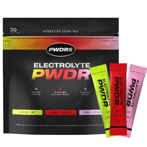 [BRSRGFT5CQJWOA3F] Electrolytes | All Natural Electrolyte Packets | Zero Added Sugar | 5,000mg Coconut Water for Fast Hydration | Non-GMO, No Sucralose | 30ct Variety Pack