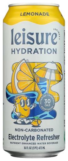 [BRSRAGL3OQDWEA3K] Leisure Hydration Lemonade Electrolyte Refresher, 16 FZ