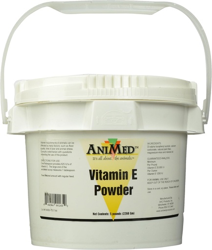 [BRSWIZQRBYIQIG3A] AniMed Vitamin E Powder 5# 1250 IU/OZ