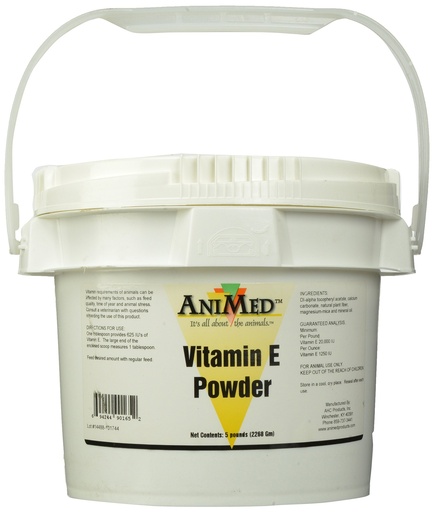 [BRSWIZQRBYIQIG3A] AniMed Vitamin E Powder 5# 1250 IU/OZ