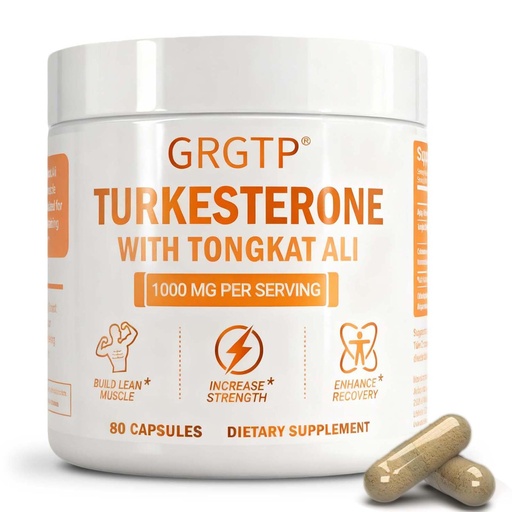 [BRSRGYL2PMCGED3Z] Turkesterone & Tongkat Ali 1000mg Supplement - 500mg Ajuga Turkestanica Per Serving Increase Stamina, Lean Muscle Growth & Recovery(International Laboratory Testing)