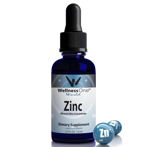 [BRSWIGQROAMG2D34] WellnessOne Ionic Liquid Zinc Drops for Immunity Support - Highly Absorbable Zinc Liquid Supplements for Kids & Adults - USA Tested, Vegan, Non-GMO, Gluten-Free, 1.67 fl oz