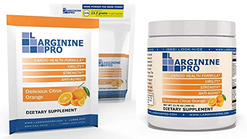 [BRSRACY7CUFAGD3P] 2-Pack, Orange Jar and 30 Single Serve Packs Great Tasting! | Blood Flow | Pre-Workout Drink | with Vitamins C, B6, B12, K & More