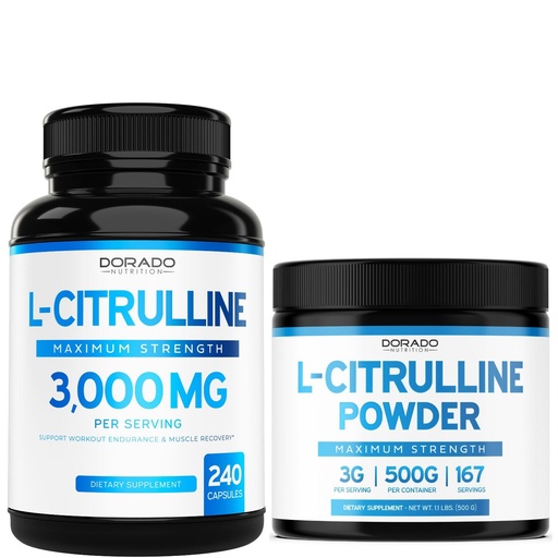 [BRSREYAFO55WO2QV] L Citrulline 3000mg Supplement (240 Count) - Support L Arginine & Nitric Oxide Pills - L Citrulline Powder (3g) - Arginine & Nitric Oxide Booster Powder for Stamina & Endurance - Vegan & USA Made