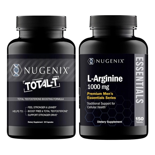 [BRSRACQ3OQJQ43DH] Nugenix Essentials L-Arginine and Total-T Testosterone Booster for Men