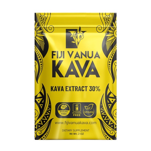 [BRSRE2QCAQFGMC3X] Fiji Vanua Kava 30% Kava Extract Powder, High-Potency, Water-Soluble Kava Drink Powder, 2 oz