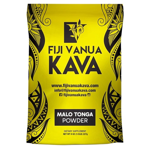 [BRSROAY6AF5GYAD6] Fiji Vanua Kava-Malo Tonga Kava Drink Powder, Medium Grind Traditional Kava Root Powder, Easy to Prepare Kava Root Powder with Smooth and Creamy Taste, Premium, 8oz