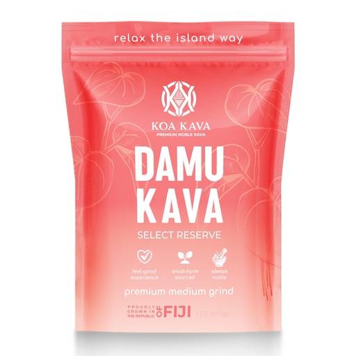 [BRSREGT4CUGRS2TA] Koa Kava Damu Kava Powder – Premium Fijian Damu Noble Root, Strong, Heady Relaxation (1 LB (450g))